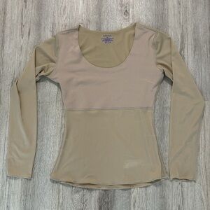 SPANX Nude long sleeve shape wear Size M